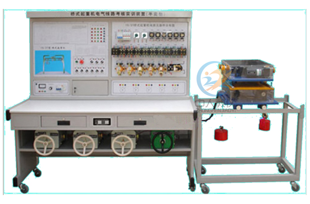桥式起重电机气节制线路实训装配,桥式起重电机气尝试台