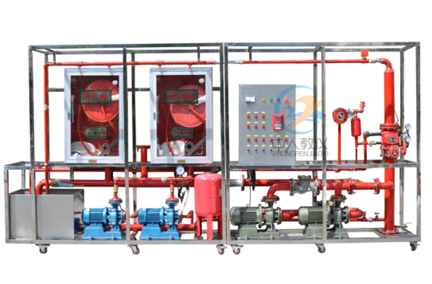 消火栓灭火体系实训装配,消防管道及泵综合实训台