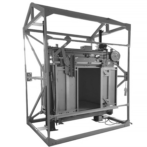 电梯轿箱拆卸与调试查核尝试拆卸(图1) 电梯轿箱拆卸与变更丈量尝试查核尝试拆卸,微机掩护体系尝试台